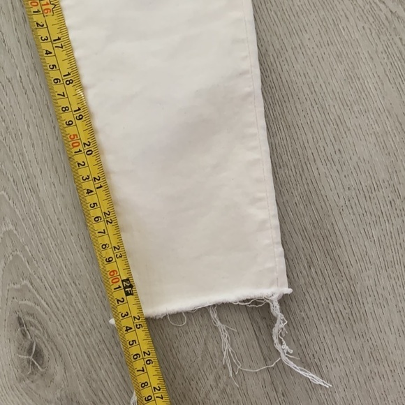 Polo Ralph Lauren Tompkins Skinny Crop White Jean raw size 26 nautical summer - Picture 12 of 16